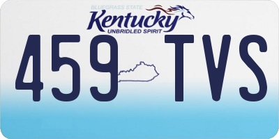 KY license plate 459TVS