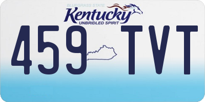KY license plate 459TVT