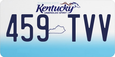 KY license plate 459TVV