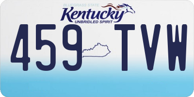 KY license plate 459TVW