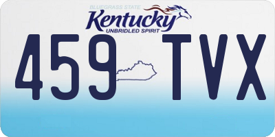 KY license plate 459TVX