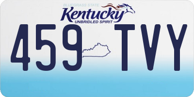 KY license plate 459TVY
