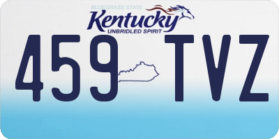 KY license plate 459TVZ