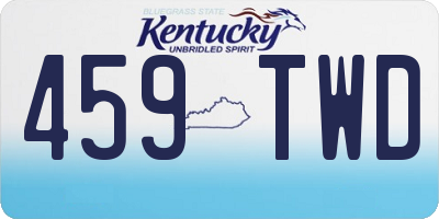 KY license plate 459TWD