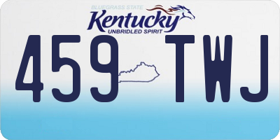 KY license plate 459TWJ