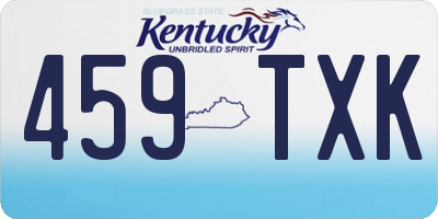 KY license plate 459TXK