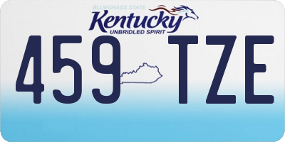 KY license plate 459TZE