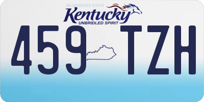 KY license plate 459TZH