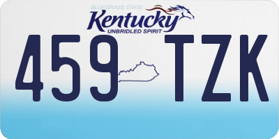 KY license plate 459TZK