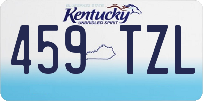 KY license plate 459TZL