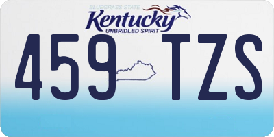 KY license plate 459TZS