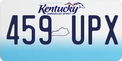 KY license plate 459UPX