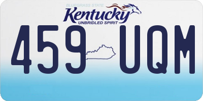 KY license plate 459UQM