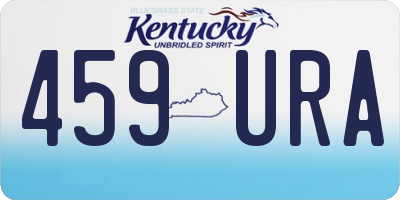 KY license plate 459URA