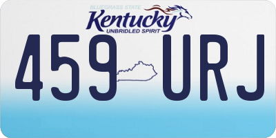 KY license plate 459URJ