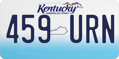 KY license plate 459URN