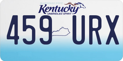 KY license plate 459URX