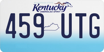 KY license plate 459UTG