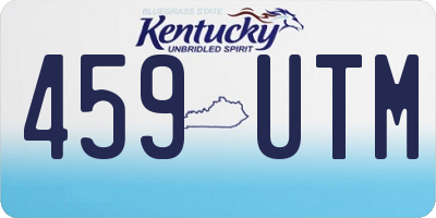 KY license plate 459UTM