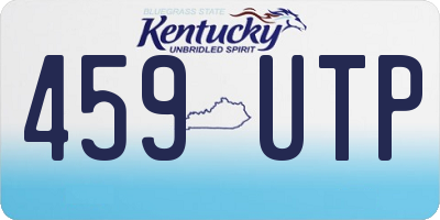KY license plate 459UTP