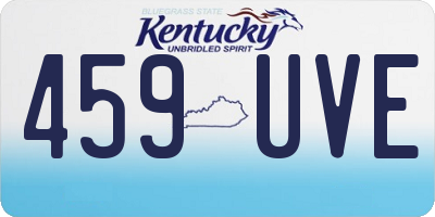 KY license plate 459UVE