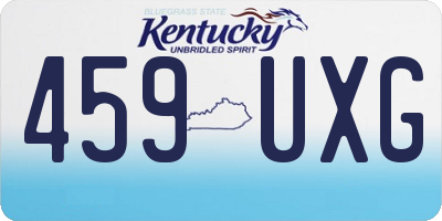KY license plate 459UXG