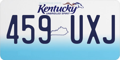 KY license plate 459UXJ