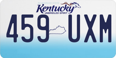KY license plate 459UXM
