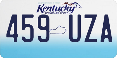 KY license plate 459UZA