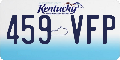 KY license plate 459VFP