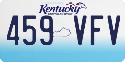 KY license plate 459VFV