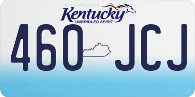 KY license plate 460JCJ