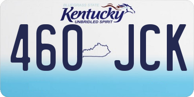 KY license plate 460JCK