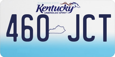 KY license plate 460JCT