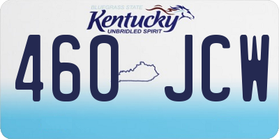 KY license plate 460JCW
