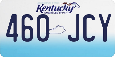 KY license plate 460JCY