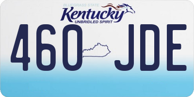KY license plate 460JDE