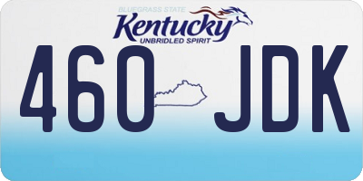 KY license plate 460JDK