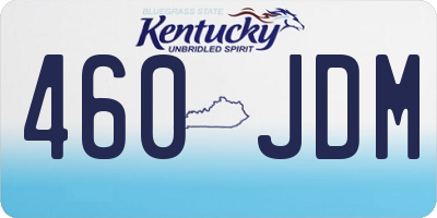 KY license plate 460JDM