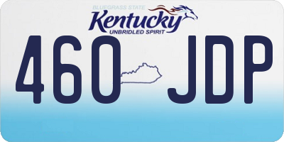 KY license plate 460JDP