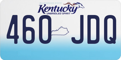 KY license plate 460JDQ