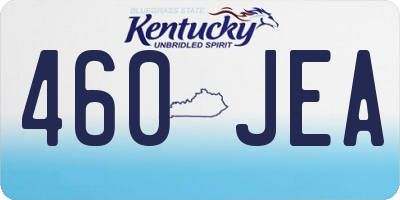 KY license plate 460JEA