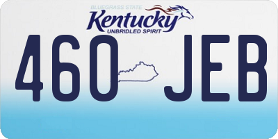 KY license plate 460JEB