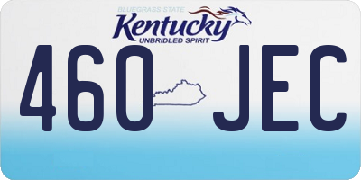 KY license plate 460JEC