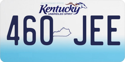 KY license plate 460JEE