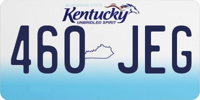 KY license plate 460JEG