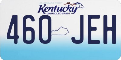 KY license plate 460JEH
