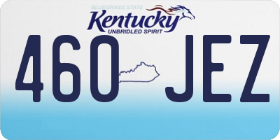 KY license plate 460JEZ