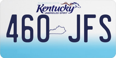 KY license plate 460JFS