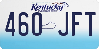 KY license plate 460JFT